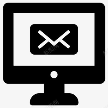电子邮件电脑信封图标图标