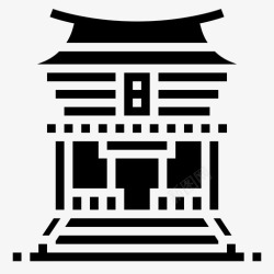 神龛日本神社佛寺神龛图标高清图片