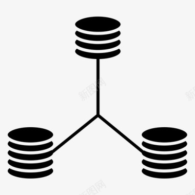 仓库矢量数据数据库数据仓库图标图标