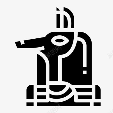 阿努比斯埃及人上帝图标图标