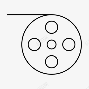 入场卷设计视频卷电影网页图标图标