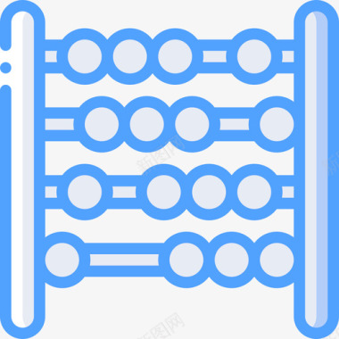 算盘矢量图算盘会计4蓝色图标图标