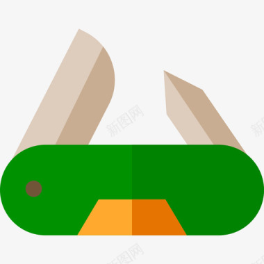 6月18瑞士军刀冒险18扁平图标图标