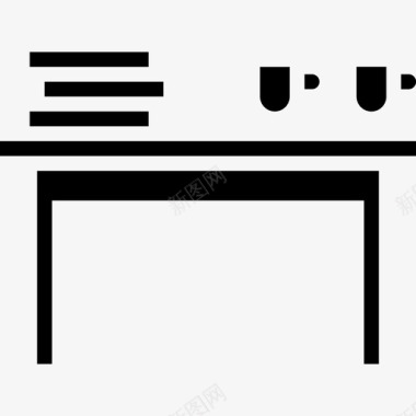 咖啡桌家具和家居用品25满图标图标