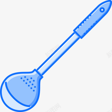 勺子厨房39蓝色图标图标