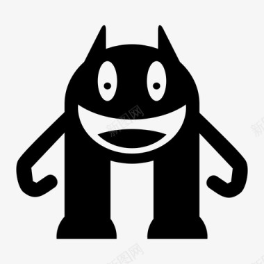 可爱卡通小动物怪物卡通角色图标图标