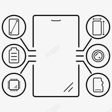 优惠惠智能手机特点优惠销售图标图标