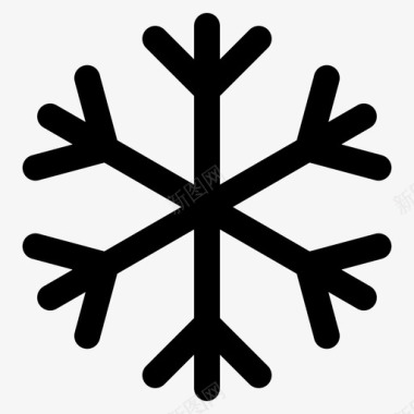 雪花冬天冬天的标志图标图标