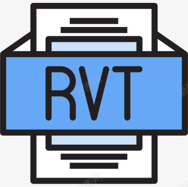 飞机线性图标Rvt文件类型2线性颜色图标图标