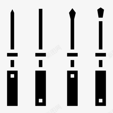 螺丝刀设计螺丝刀机械修理图标图标