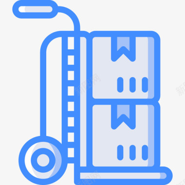 手推车后勤15蓝色图标图标