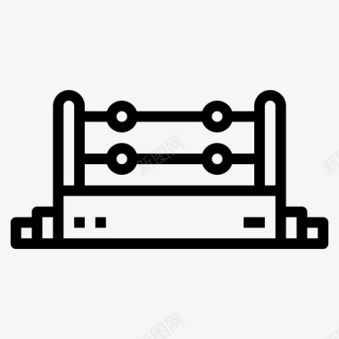 儿童乐园舞台舞台拳击搏击图标图标