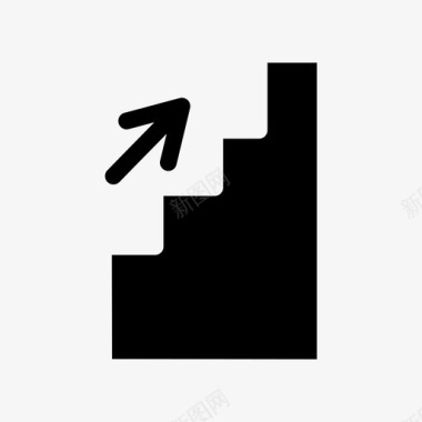 紧急出口紧急楼梯箭头方向图标图标