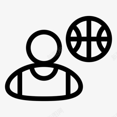 创意篮球运动员篮球运动员工作职业图标图标