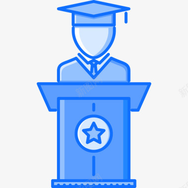毕业学校32蓝色图标图标