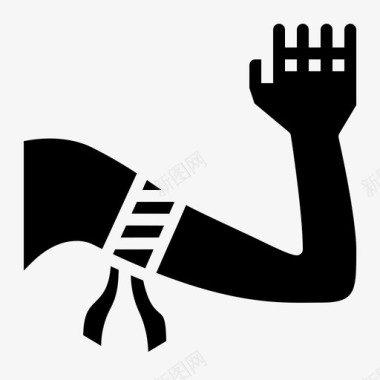 臂章拳击手运动图标图标