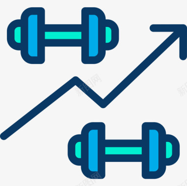 占比分析分析健身77线性颜色图标图标