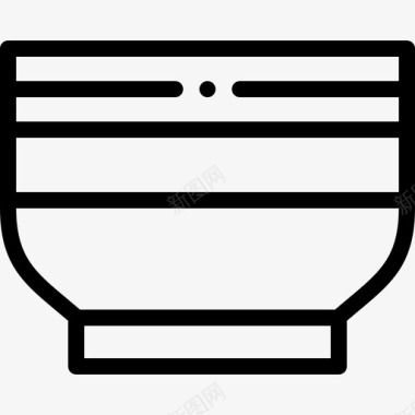 碗家用器具10直纹图标图标
