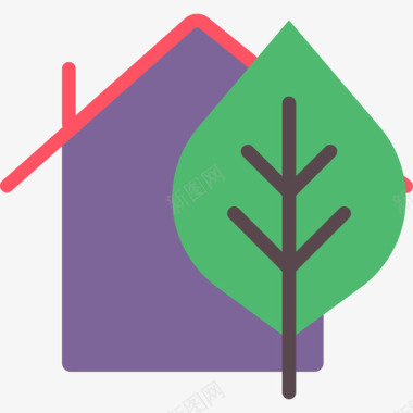生态家园智能住宅5公寓图标图标