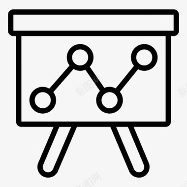 互联网装饰图演示分析板图标图标