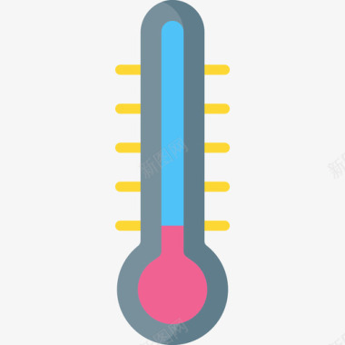 冬季运动温度计冬季运动16扁平图标图标