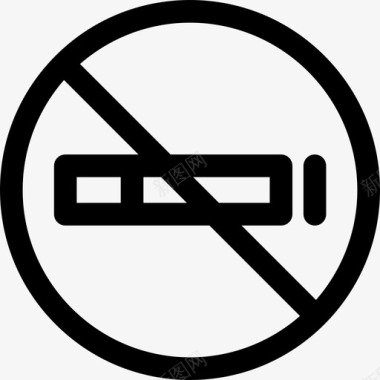 禁止吸烟矢量禁止吸烟26号机场直航图标图标