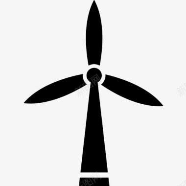风电风电电力工业4填充图标图标