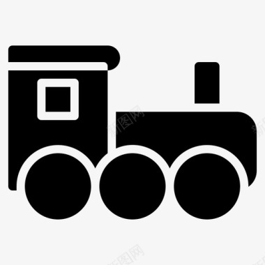 火车儿童玩具图标图标