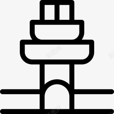 新加坡标志新加坡直线控制塔图标图标