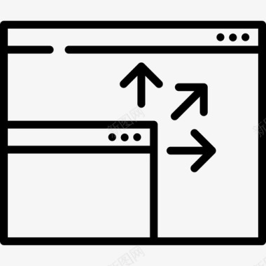 屏幕响应式17线性图标图标