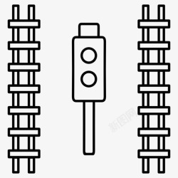 建筑构件铁路建筑构件铁路轨道图标高清图片