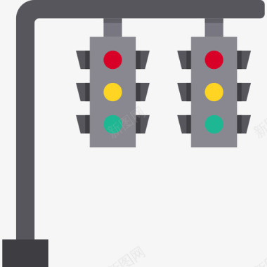 红绿海报红绿灯9号灯平坦图标图标
