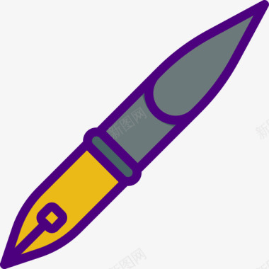 钢笔37号工具线颜色图标图标