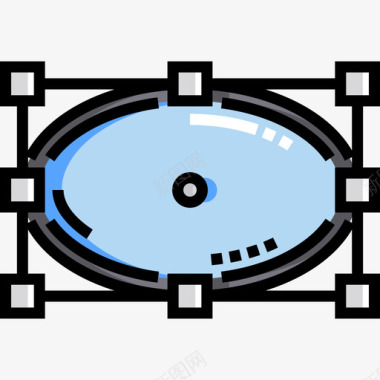 椭圆编辑工具16线性颜色图标图标