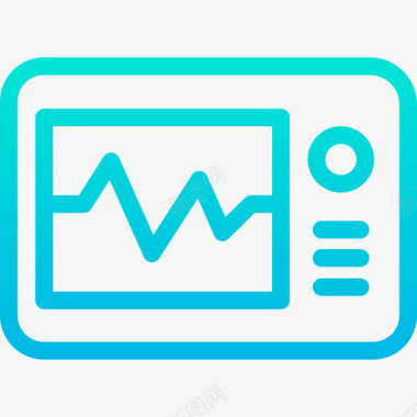 超声心电图心电图医学134梯度图标图标