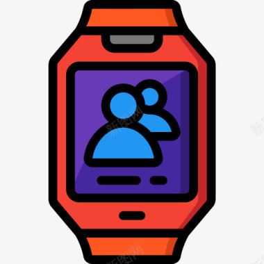 智能手表智能手表4线性颜色图标图标