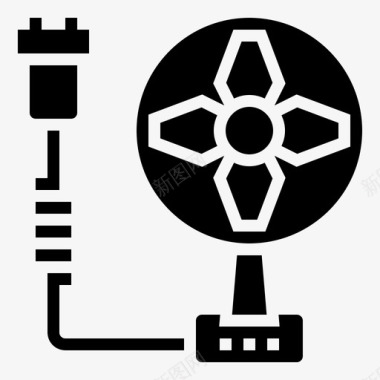 风扇矢量风扇电器家用电器图标图标