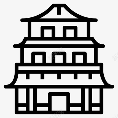 中国铁道建筑建筑中国文化图标图标