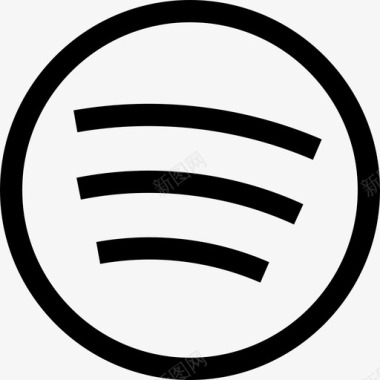 SpotifySpotify社交媒体51线性图标图标