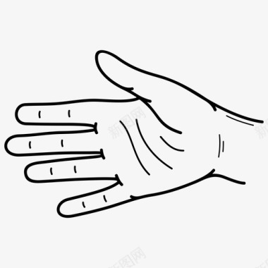 五指张开张开手手指张开手掌图标图标