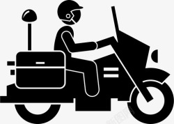 警用摩托警用摩托车押运摩托车图标高清图片