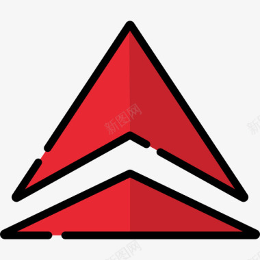 达美航空运输标志线颜色图标图标