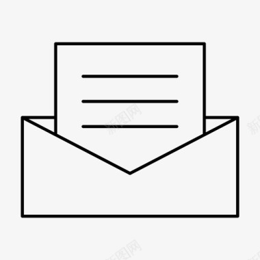 消息邮件信封信件图标图标