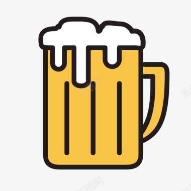 简约可爱海报Beer mug图标