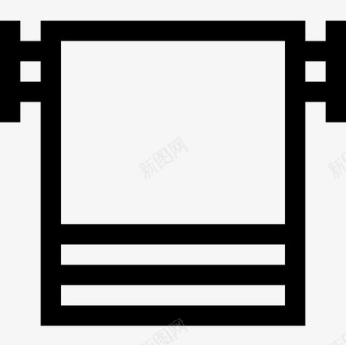 健身器材毛巾健身器材25线性图标图标