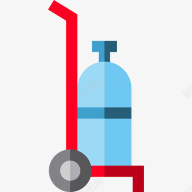 健身器械氧气医疗器械12扁平图标图标