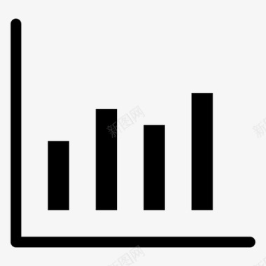 抽象图表图表条形图增加图标图标
