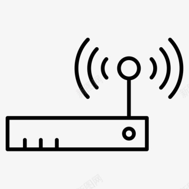 WIFI网络路由器互联网调制解调器图标图标