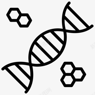 DNA图标dna化学成分dna测试图标图标