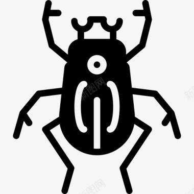 甲壳虫甲壳虫自然52填充图标图标